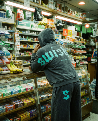 hybrid athlete track pants (ACIDWASH)